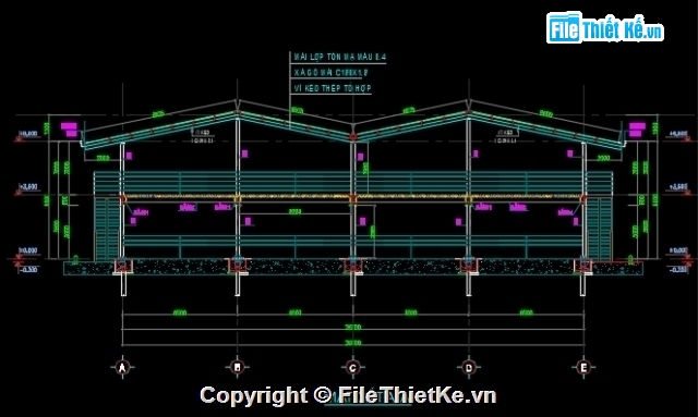 khung zamil,nhà để xe khung thép,nhà để xe,bản vẽ nhà 2 tầng,nhà để xe khung zamil 2 tầng